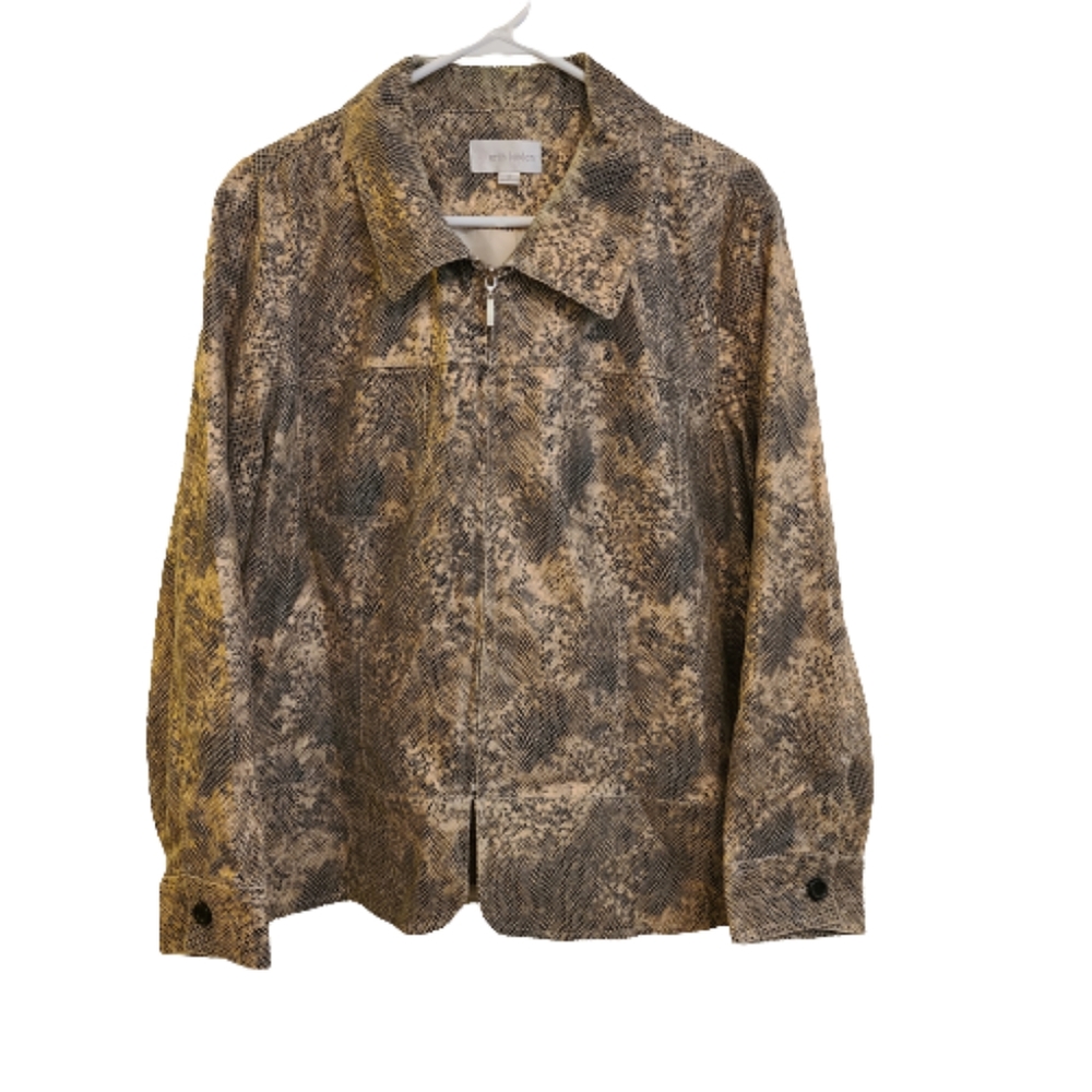 NEW Erin London Faux Snake Print Jacket